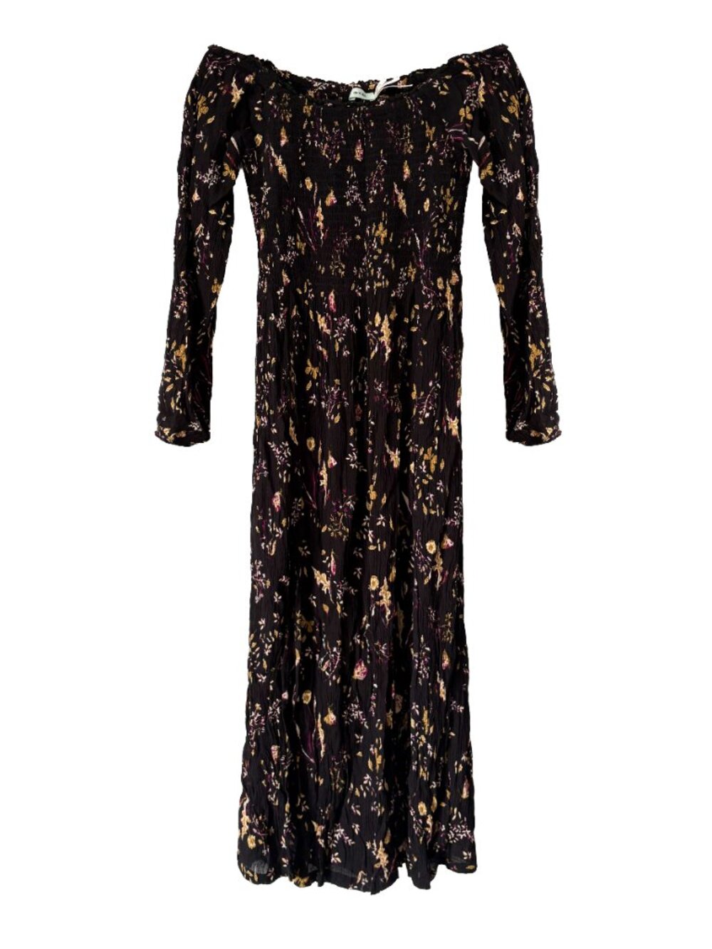 Kimchi Blue Womens XS Black Dark Floral Midi Dress Spring Feminine